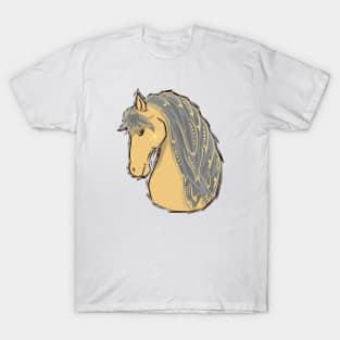 Isabelline horse with sunbeams T-Shirt